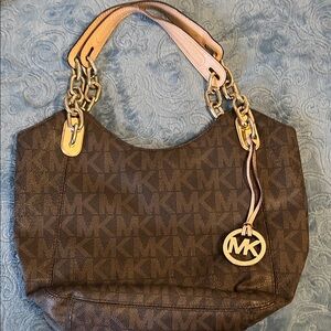 Michael Kors Dark Brown Signature Shoulder Bag